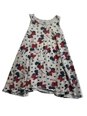 Old Navy Disney Minnie Mouse Girls Dress 5T Gray Sleeveless Skater Cotton